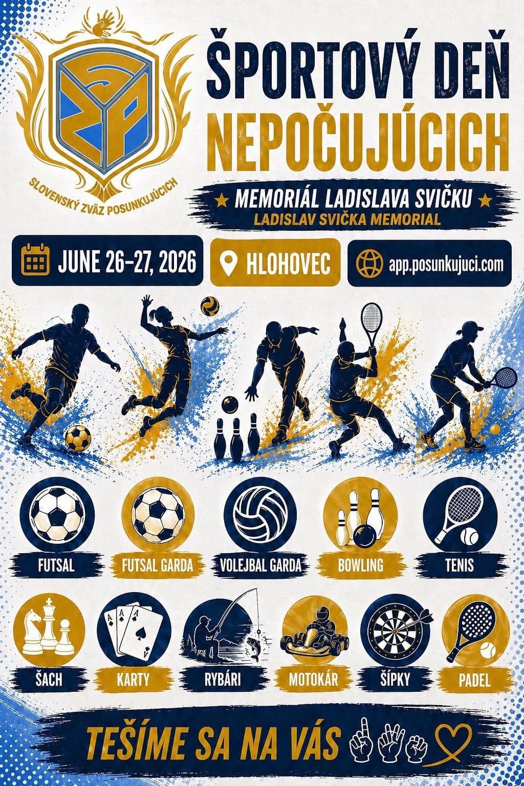 🏆 Športový deň nepočujúcich (Memoriál Ladislava Sviečku)