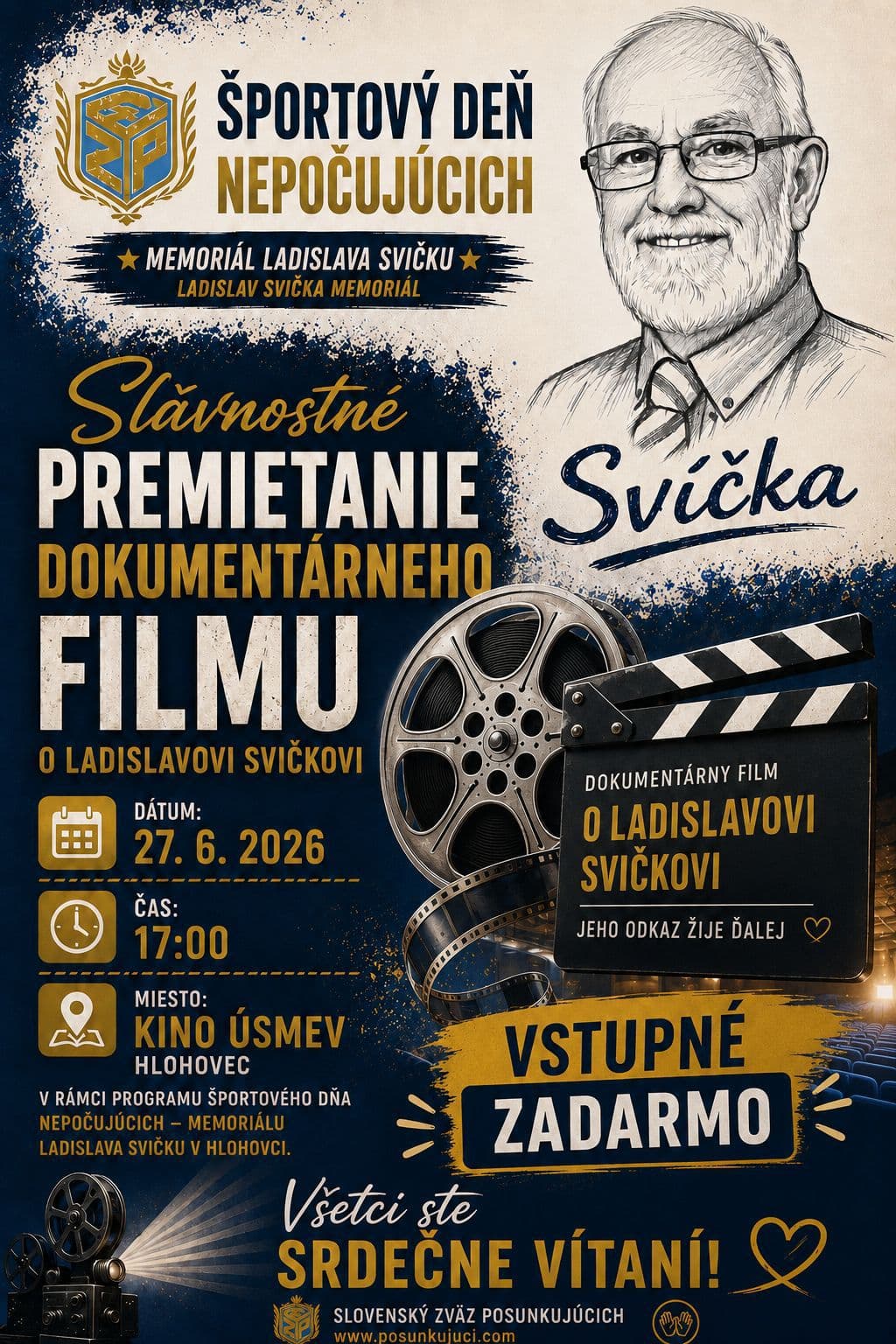 🎬 Premietanie dokumentárneho filmu o Ladislavovi Svičkovi